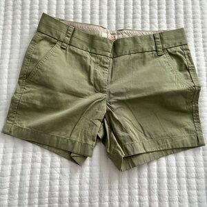 J. Crew Green Cargo Shorts with Classic Design